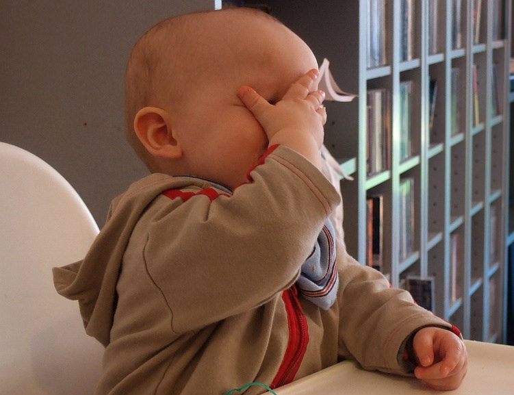 baby facepalm