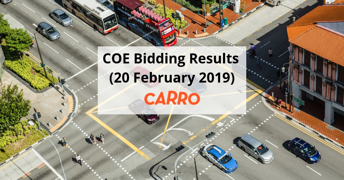 COE Bidding Results (20 February 2019)