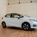 Side view of the Honda Fit Hybrid
